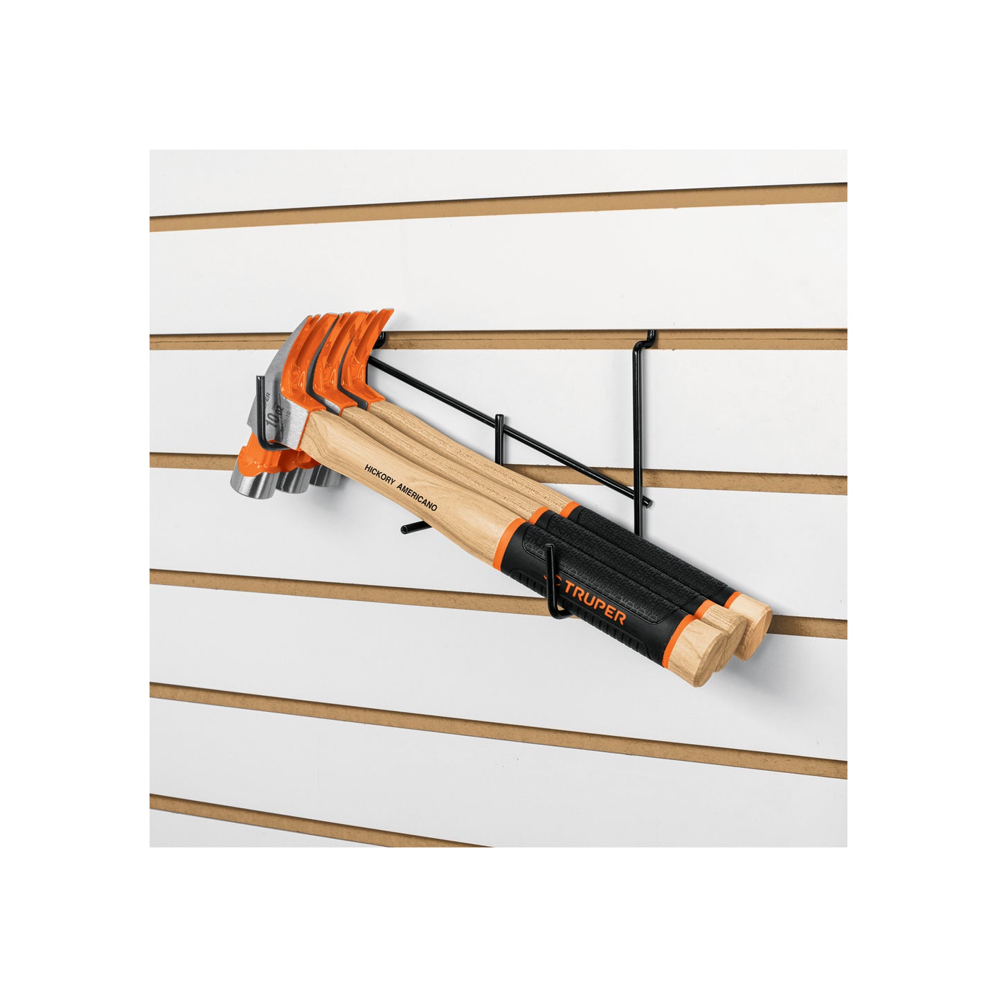 R-MO3 Rack para 3 martillos pulidos, uña curva, Truper