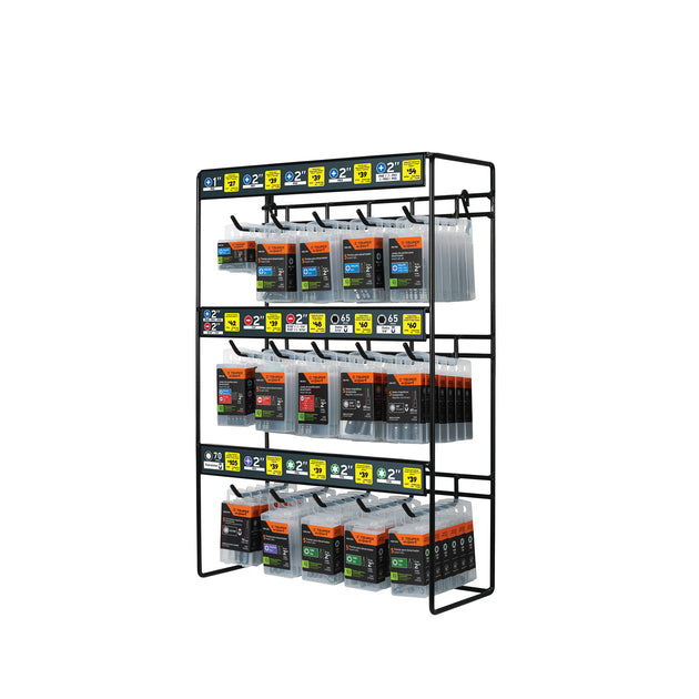 R-PUDE Exhibidor con 90 estuches de puntas para desarmador