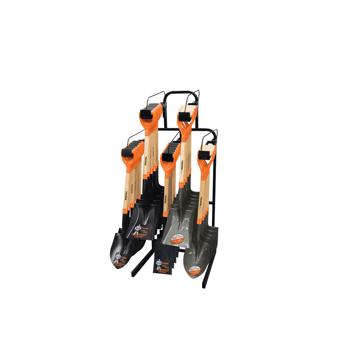 R-PYP Rack para palas con mango "Y" de pared para 30 pz, Truper