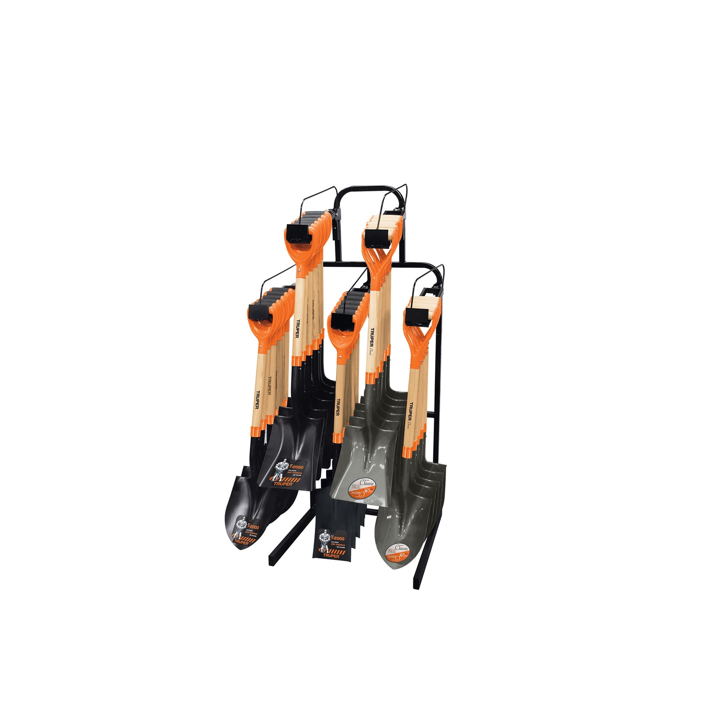 R-PYP Rack para palas con mango "Y" de pared para 30 pz, Truper