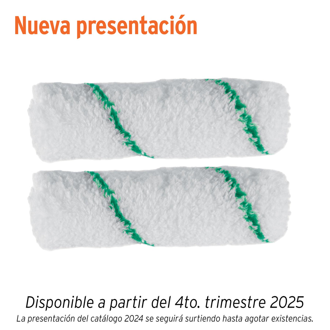 R-ROPI-410M Bolsa c/2 felpas p/mini rodillo de microfibra 4"x3/8",TRUPER