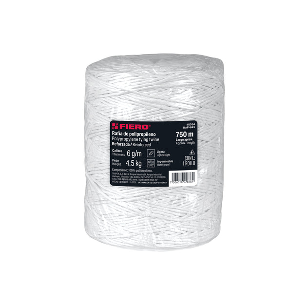 Cinta Embalaje Fiero RAF-645 Polipropileno Blanca 750m | 4.5kg