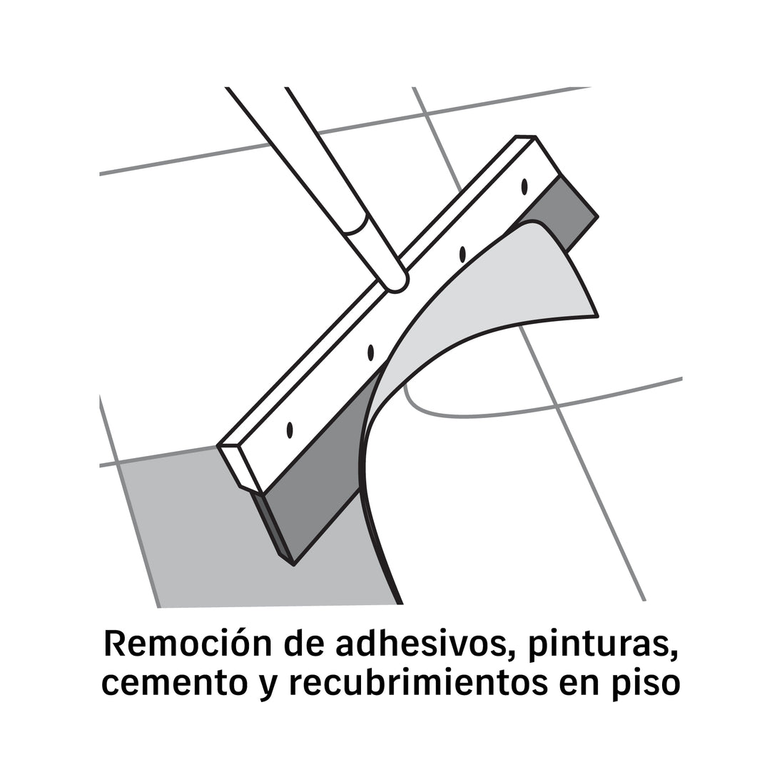 Raspador de Pisos Truper RAPI-18 18" Mango 60" Madera | Ferretería Industrial