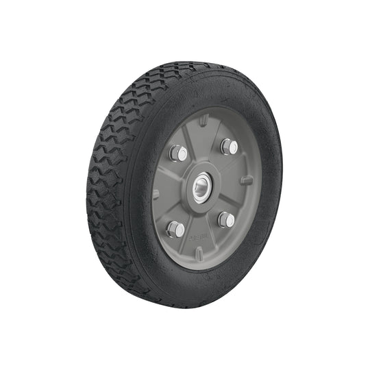 RD-92 Rueda de hule sólido 9" para diablo, doble balero, Pretul