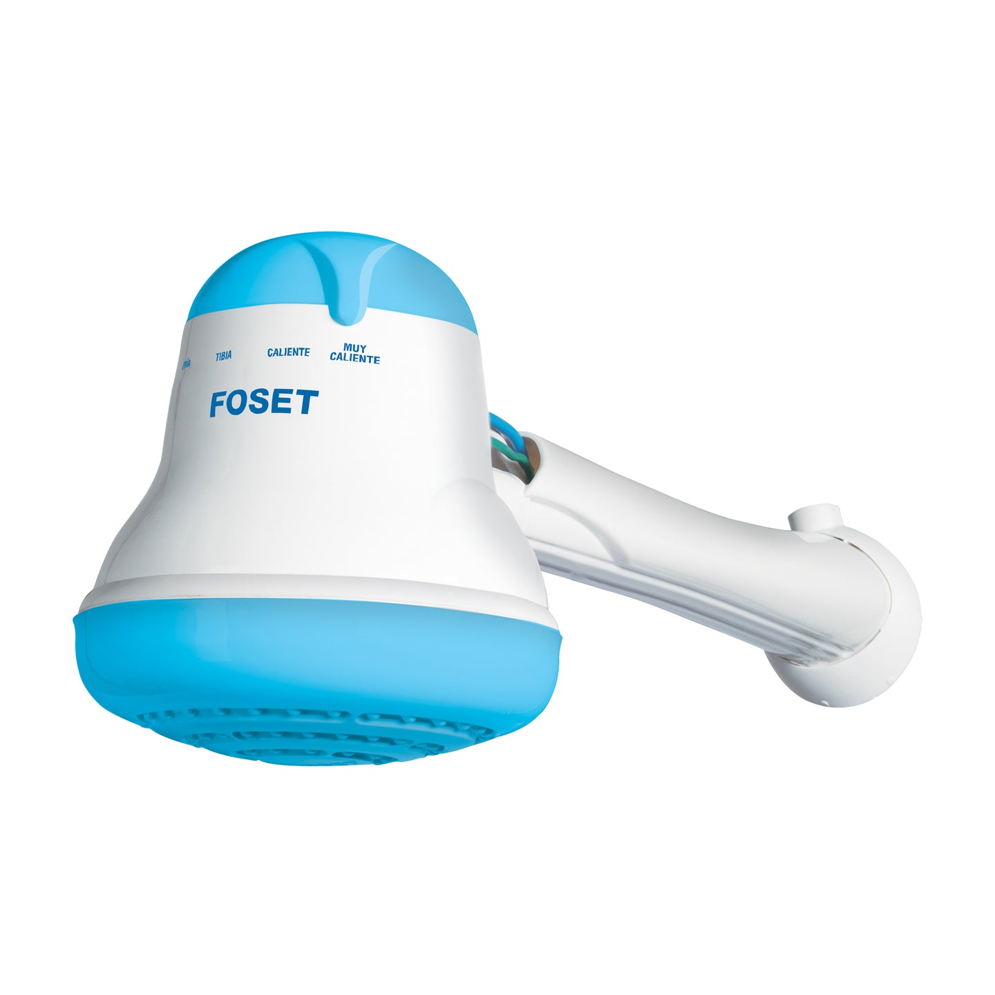 REGEL-4A Regadera eléctrica, 4 temperaturas, 14.5cm, azul, FOSET