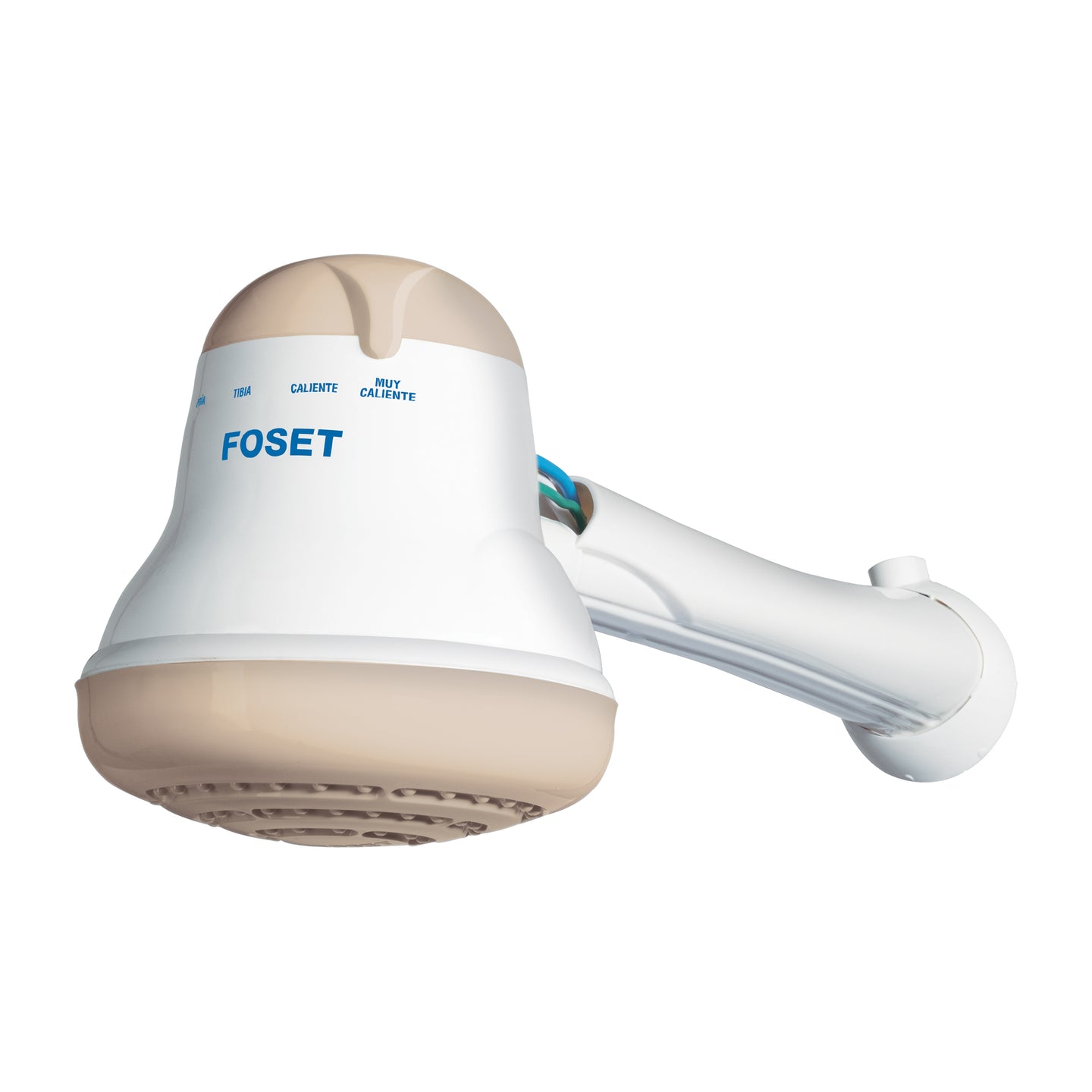 REGEL-4B Regadera eléctrica, 4 temperaturas, 14.5cm, beige, FOSET