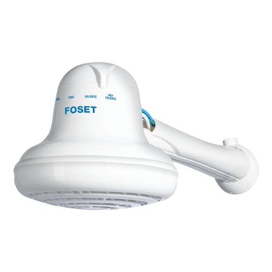 REGEL-6 Regadera eléctrica, 4 temperaturas, 16.5cm, blanca, FOSET