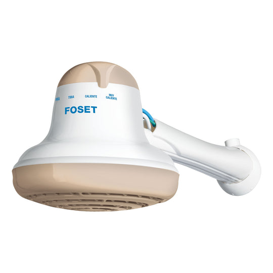 REGEL-6B Regadera eléctrica, 4 temperaturas, 16.5cm, beige, FOSET