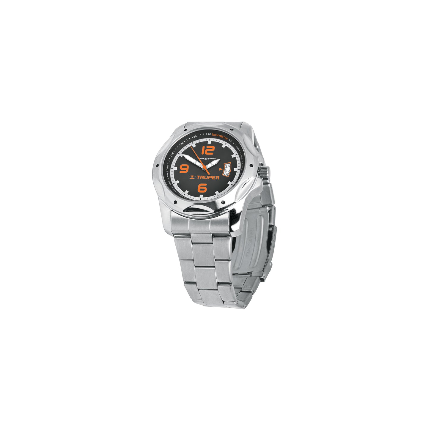REL-PC-3 Reloj para caballero, acero inoxidable, Truper