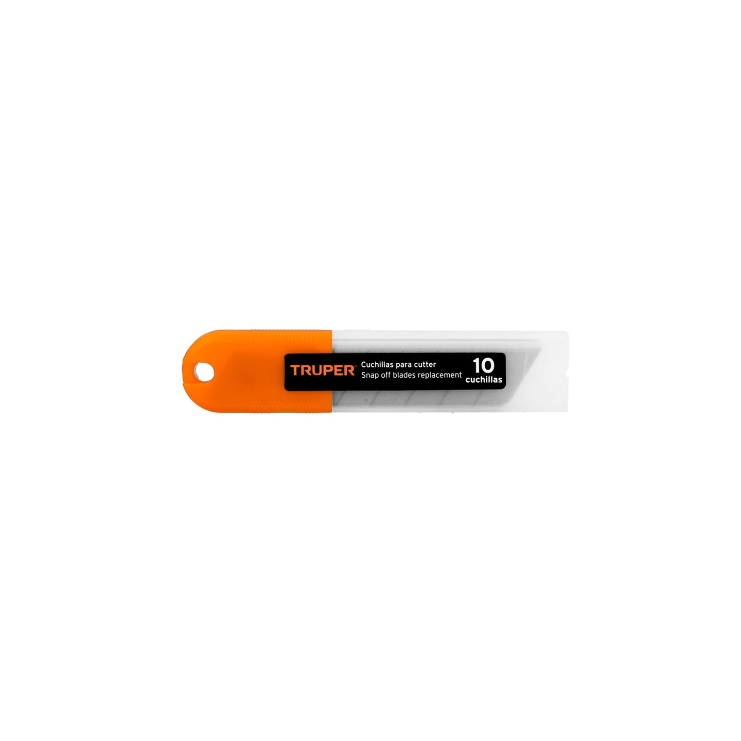 REP-CUT-7 Estuche con 10 cuchillas SK4 de 25 mm para cutter, Truper