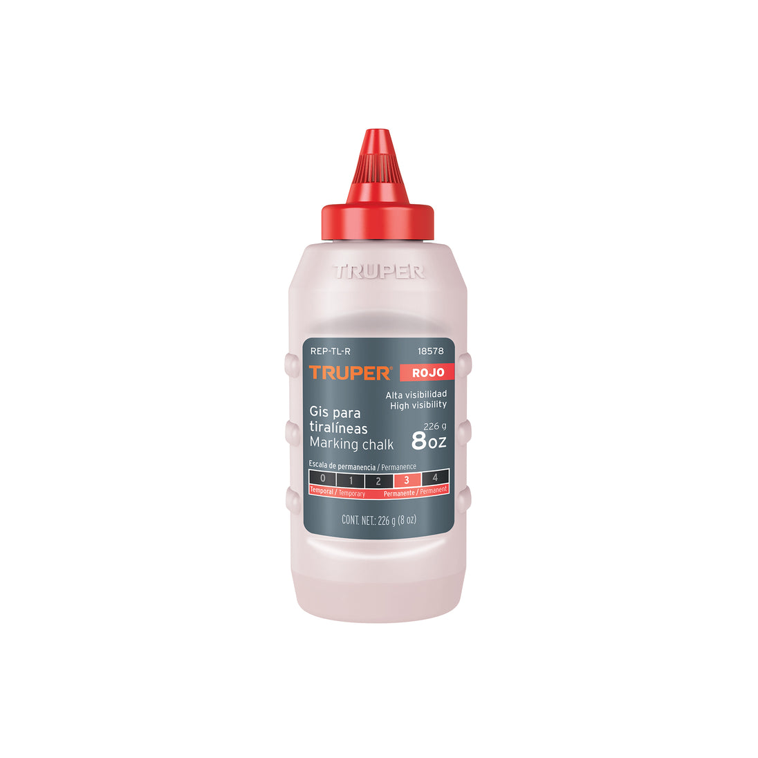 REP-TL-R Gis rojo para tiralíneas, alta visibilidad, 8 oz, Truper