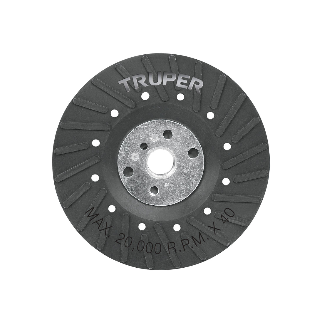 RES-DILI-4-1/2P Respaldo para discos de lija 4-1/2", eje 5/8, TRUPER