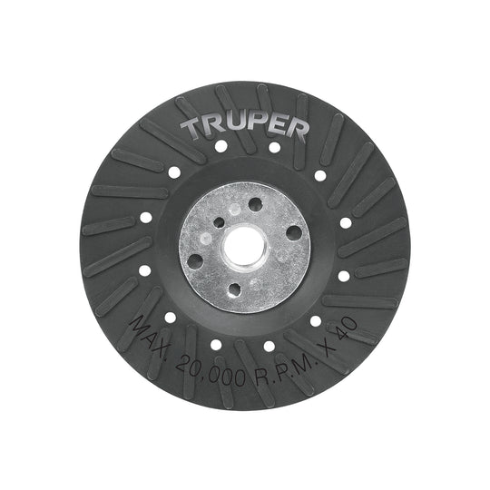 RES-DILI-4-1/2P Respaldo para discos de lija 4-1/2", eje 5/8, TRUPER