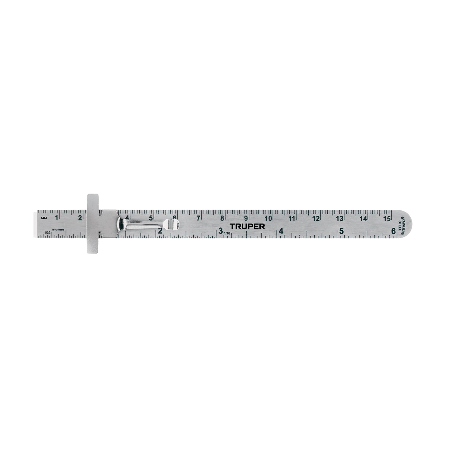 RGL-15B Regla 15 cm de acero inoxidable de bolsillo, Truper