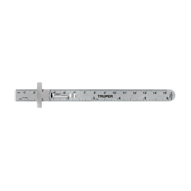 RGL-15B Regla 15 cm de acero inoxidable de bolsillo, Truper