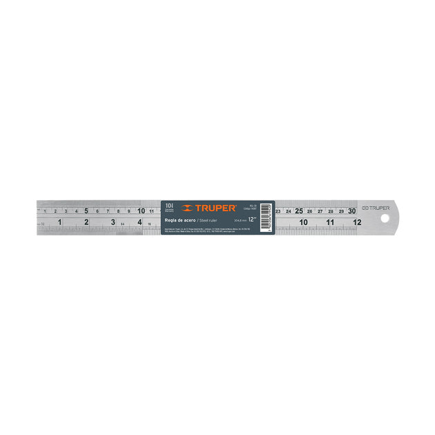 RGL-30 Regla 30 cm de acero inoxidable, Truper