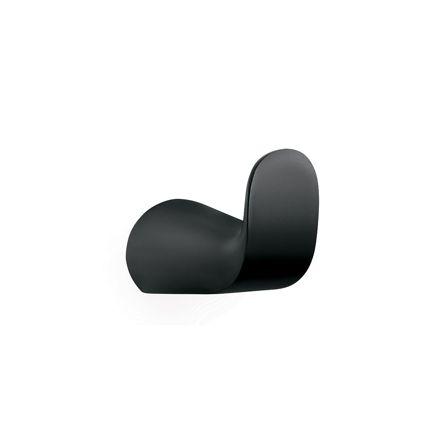 RIA-73M Gancho sencillo para toallas, negro, FOSET RIVIERA