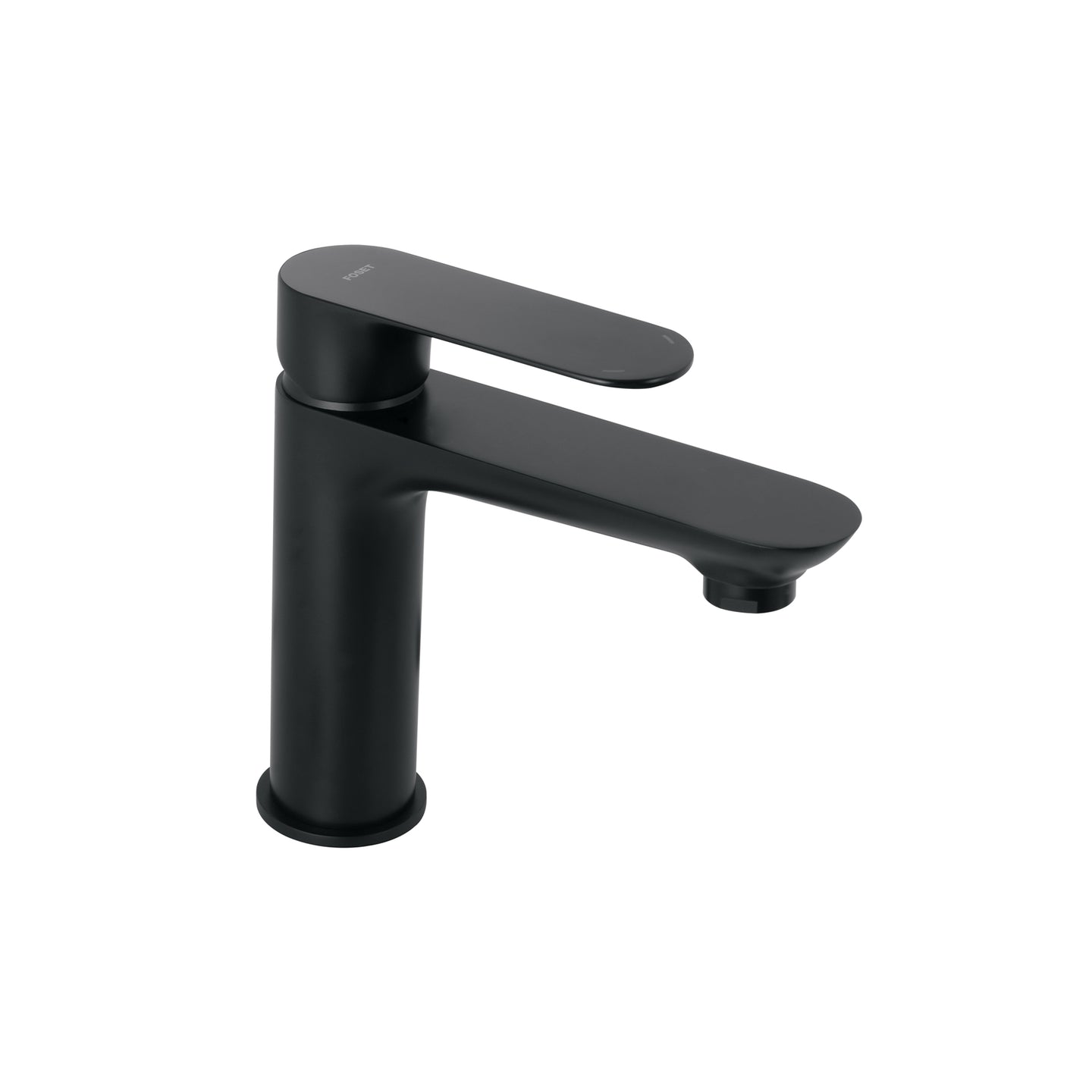RIM-45M Monomando corto para lavabo, negro, FOSET RIVIERA