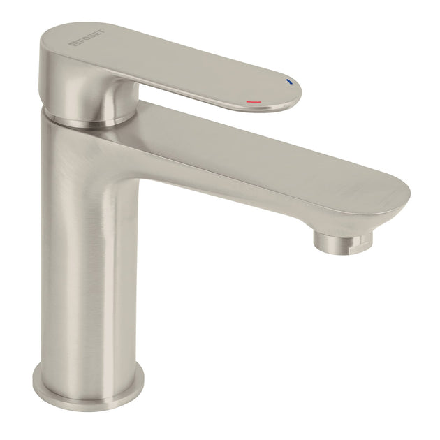 RIM-45N Monomando corto para lavabo, satín, FOSET RIVIERA