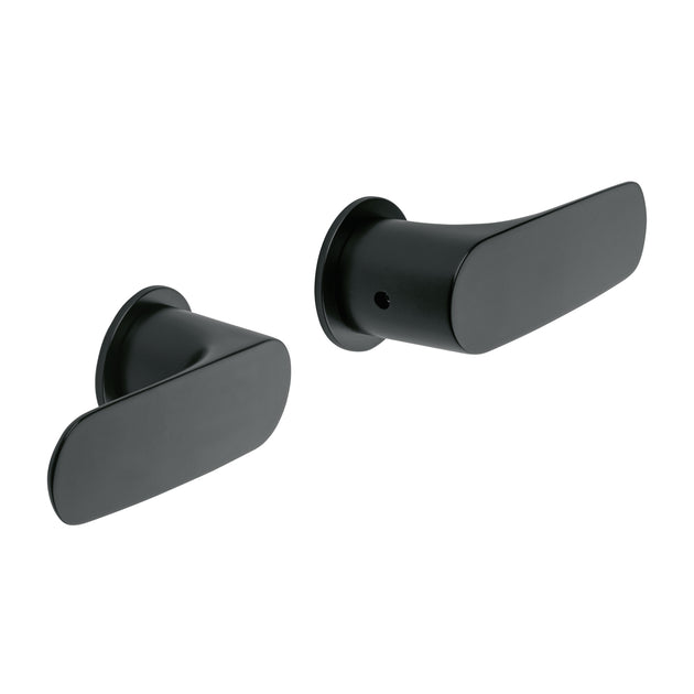 RIM-61M Juego manerales palanca para regadera, negro, FOSET RIVIERA