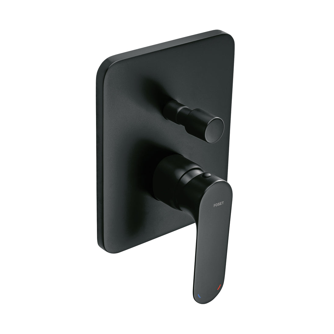 RIM-72M Monomando para regadera con desviador, negro, FOSET RIVIERA