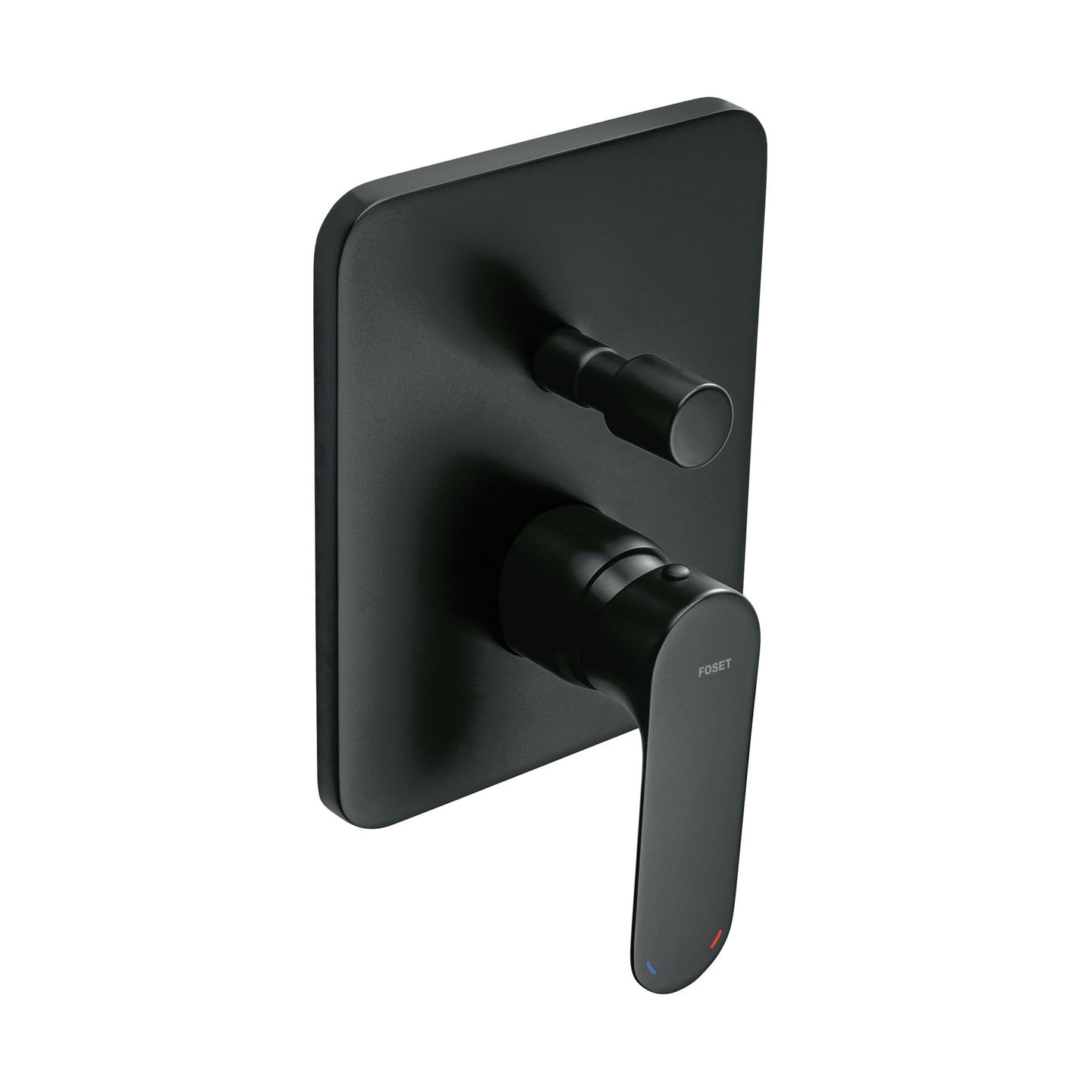 RIM-72M Monomando para regadera con desviador, negro, FOSET RIVIERA