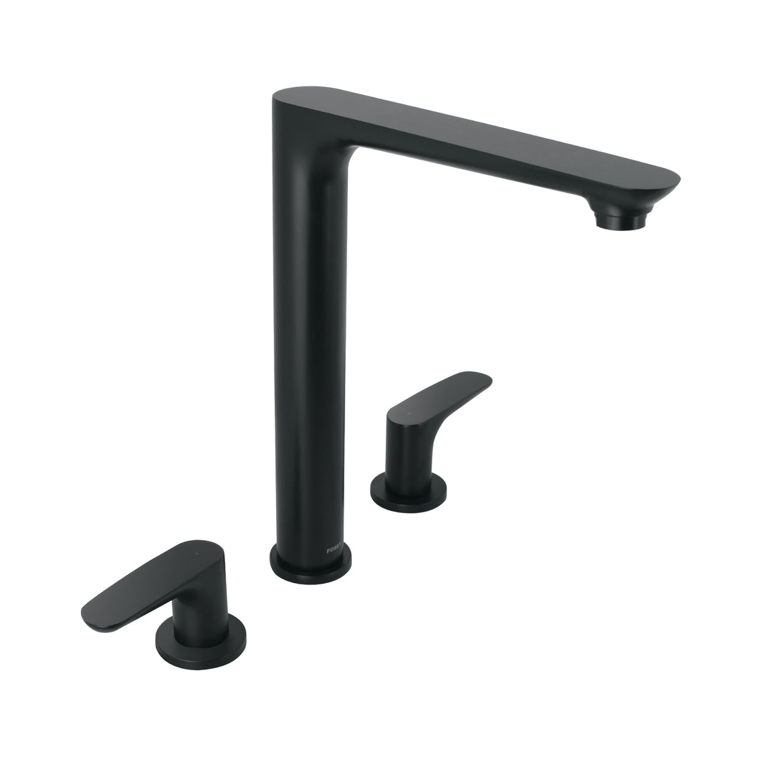 RIM-81M Mezcladora cuello alto para fregadero, negro, FOSET RIVIERA