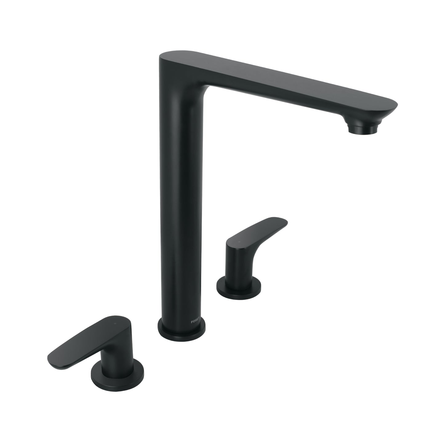 RIM-81M Mezcladora cuello alto para fregadero, negro, FOSET RIVIERA