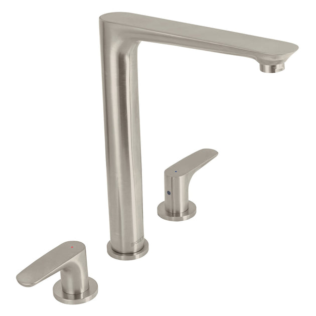 RIM-81N Mezcladora cuello alto para fregadero, satín, FOSET RIVIERA