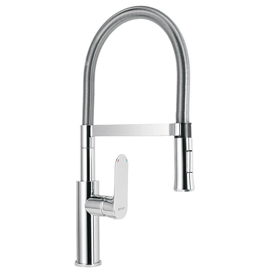 RIM-84 Monomando nariz flexible para fregadero, cromo,FOSET RIVIERA