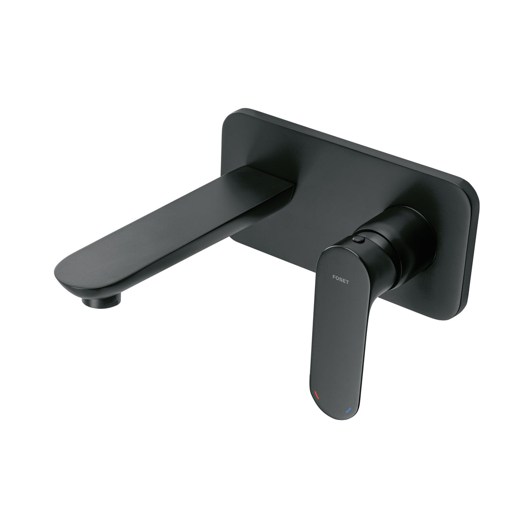 RIM-92M Monomando a pared para lavabo, negro, FOSET RIVIERA