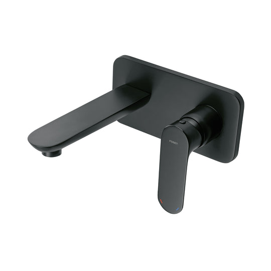 RIM-92M Monomando a pared para lavabo, negro, FOSET RIVIERA