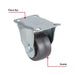 Rueda Hule Fiero RO-112 Placa Fija 65mm 50kg | Compra Online