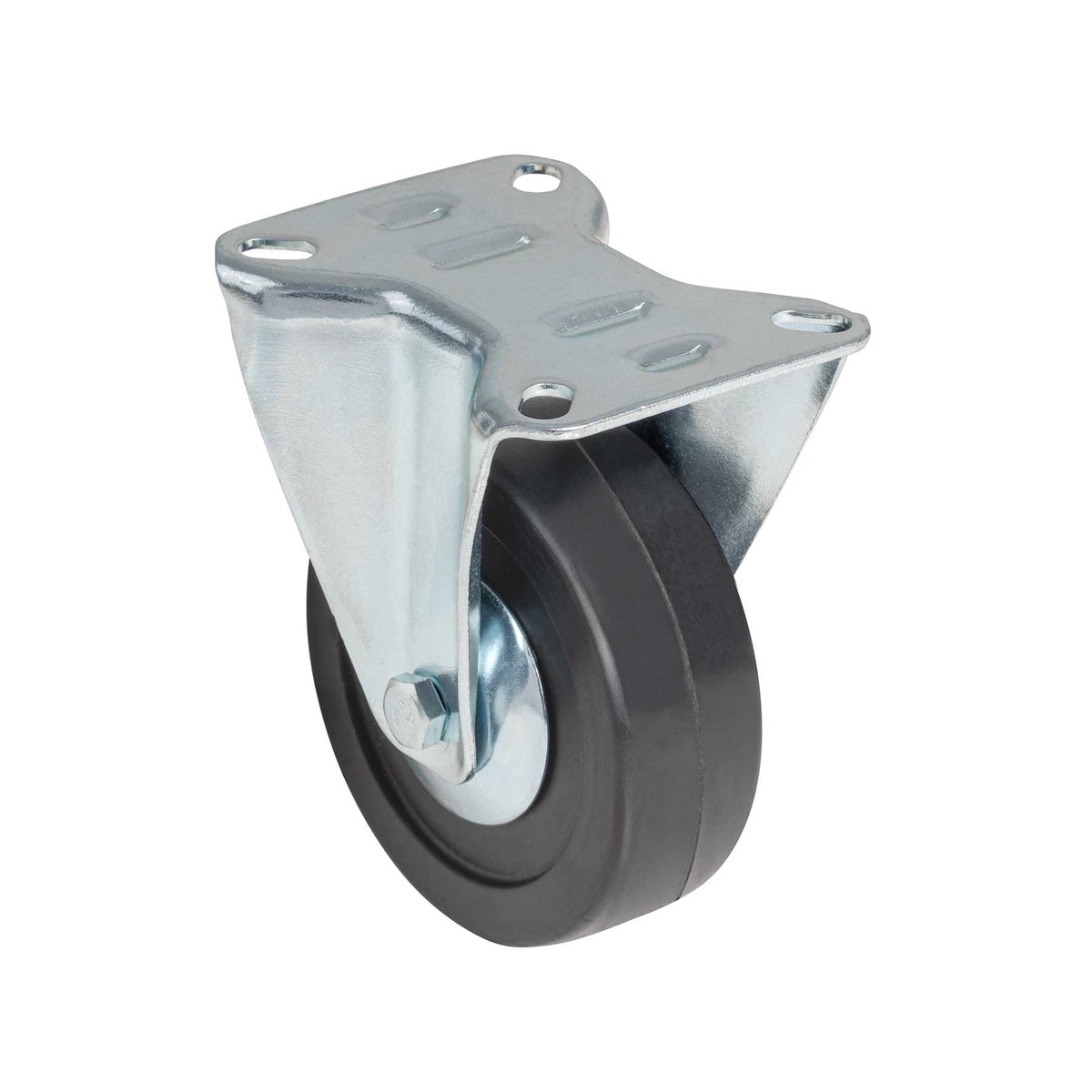 Rueda Hule Industrial 4" Balero Galvanizado 80kg | Fiero RO-1145