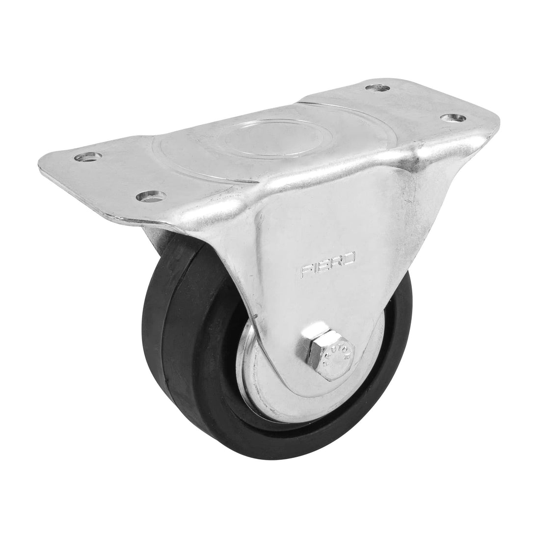 RO-115 Rodaja hule 4", placa fija con balero, carga 100 kg, FIERO
