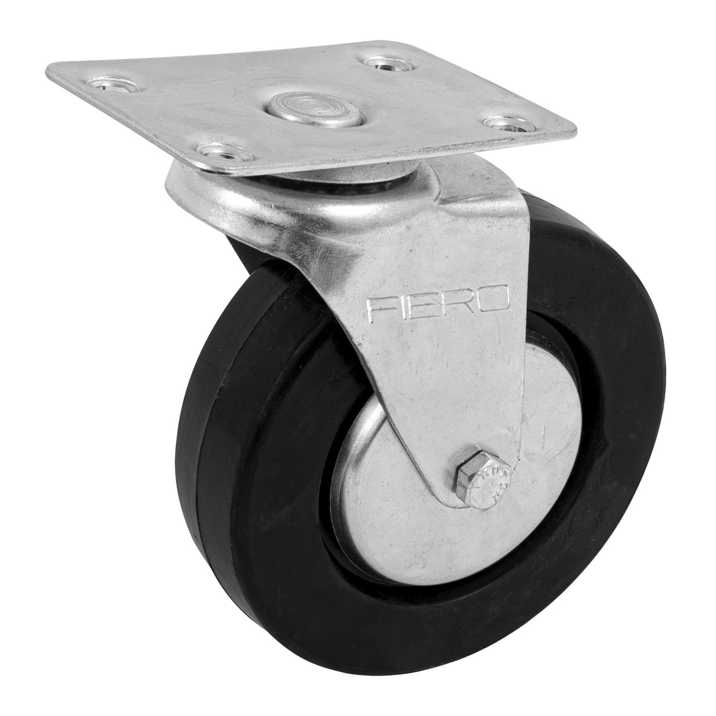 RO-1218 Rodaja hule 5", placa giratoria c/balero, carga 60kg, FIERO