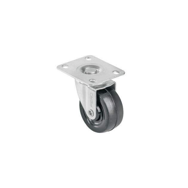 RO-128 Rodaja hule 2", placa giratoria c/buje, carga 25kg, FIERO