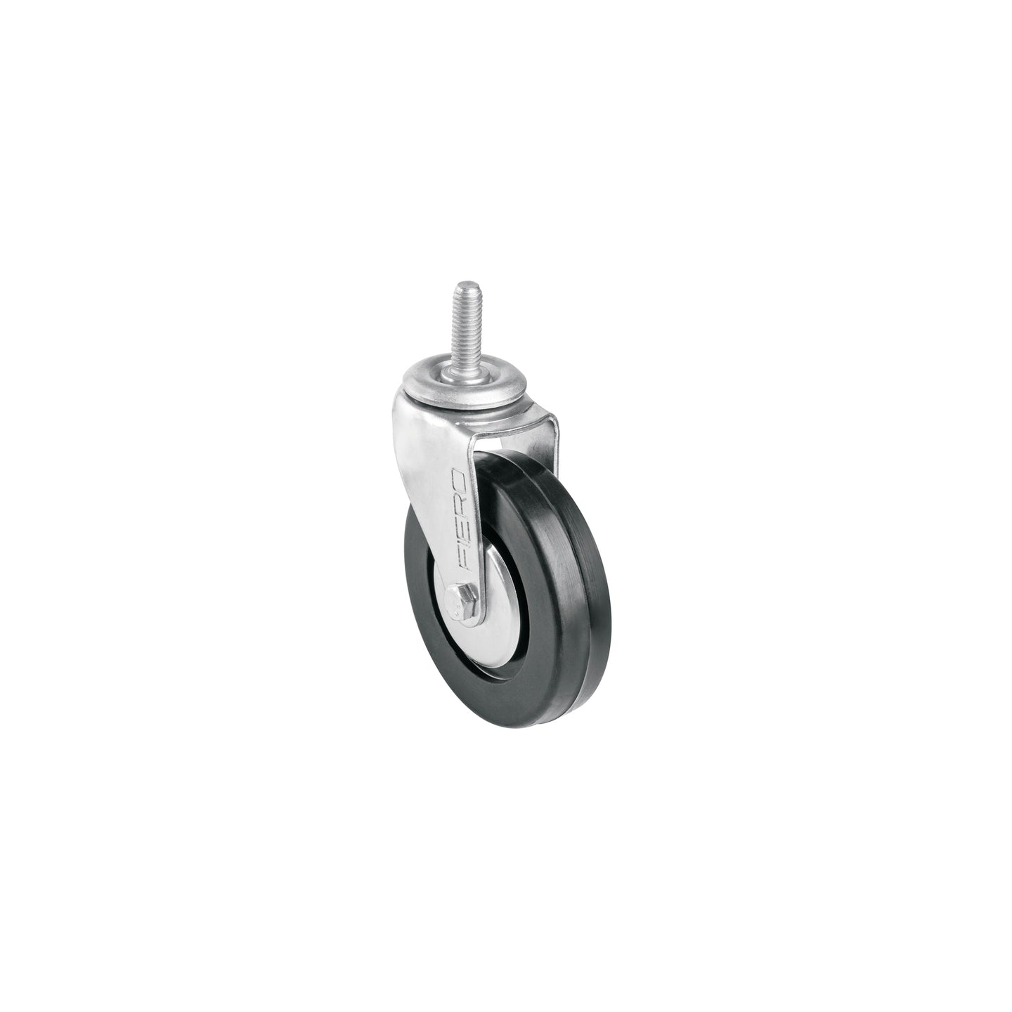 RO-1324 Rodaja hule 4", con espiga roscada, carga 50kg, FIERO