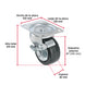 Rueda Giratoria Fiero RO-1517 Hule 125mm Placa Galvanizada