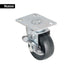 Rueda Giratoria Fiero RO-158 Hule 2" Placa Giratoria | Silenciosa