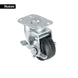 Rueda Giratoria Fiero RO-159 2" Hule 40 kg | Placa Galvanizada