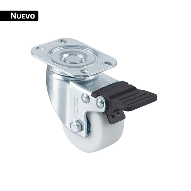 Rueda Giratoria Fiero RO-2213F Polietileno 2" 45 kg | Uso Rudo