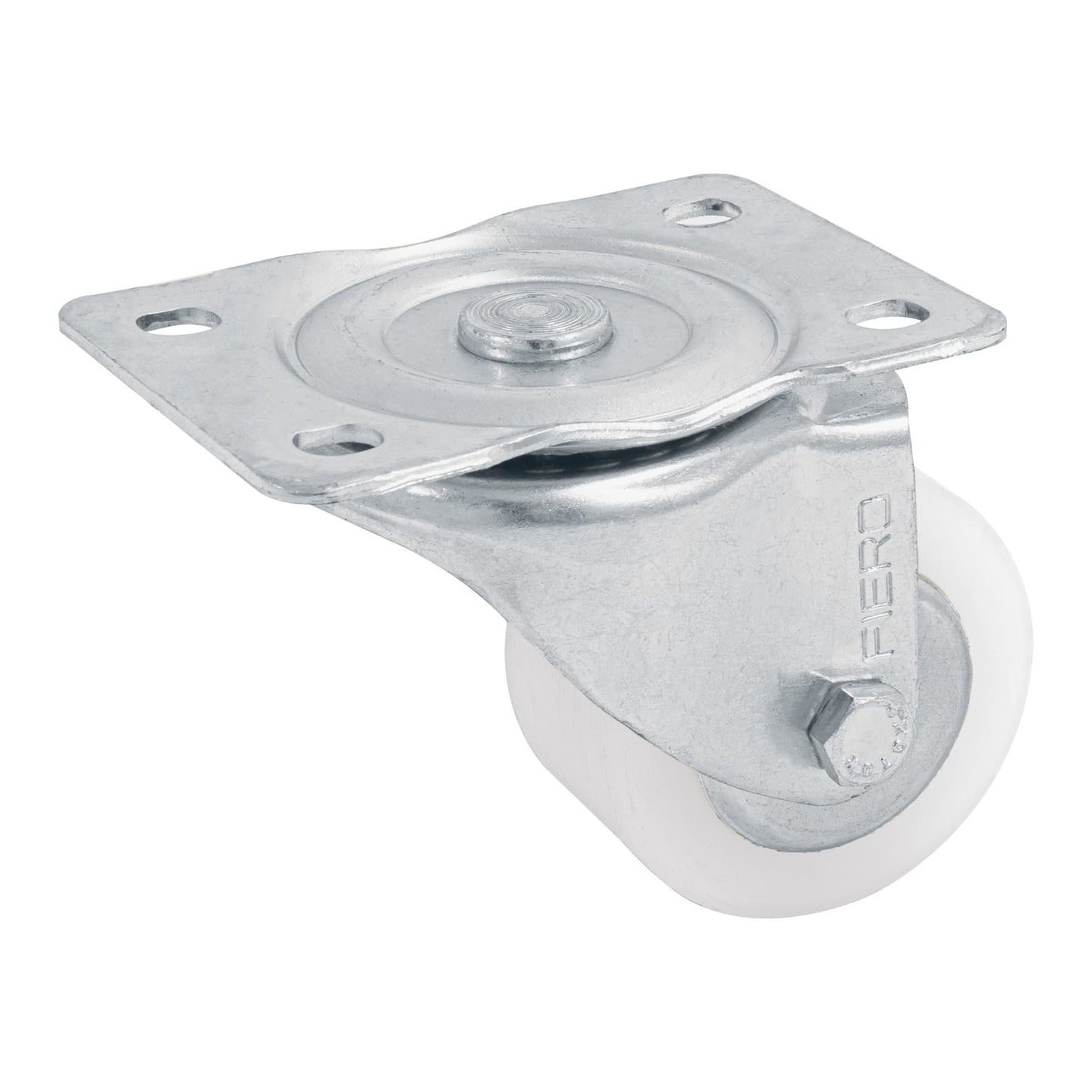 RO-224 Rodaja de polietileno 2-1/2 placa giratoria con balero FIERO