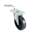 Rueda Fija Poliuretano 100mm Pretul RO-4PUG | Resistente Químicos