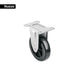 Rueda Poliuretano Placa Fija Pretul RO-5PUF 120x80mm | No Maltrata Pisos