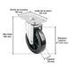 Rueda Giratoria Pretul RO-5PUG Poliuretano Placa 120x80mm No Marca Pisos