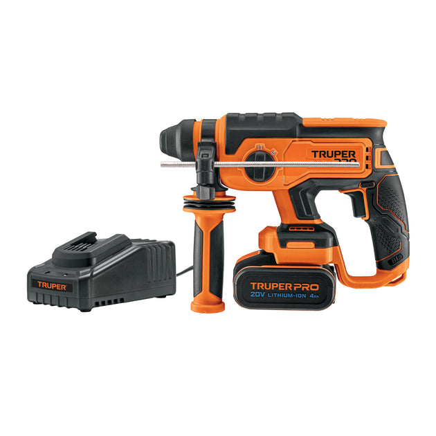 ROEI-20A Rotomartillo SDS Plus 20V, 2 J, 1 batería 4Ah, TRUPER PRO