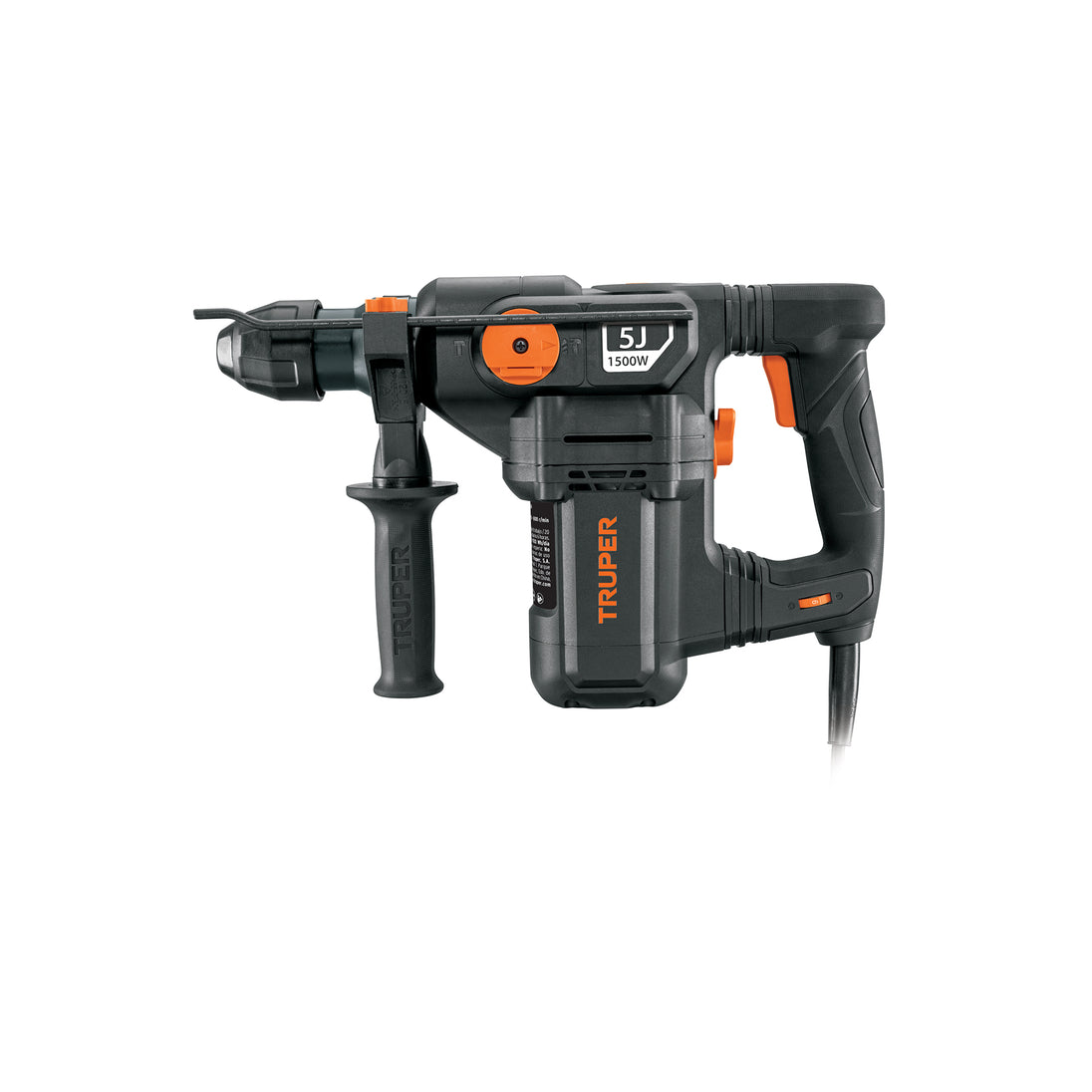 ROEL-50N2 Rotomartillo SDS Plus 5 Joules, 1500W, TRUPER INDUSTRIAL