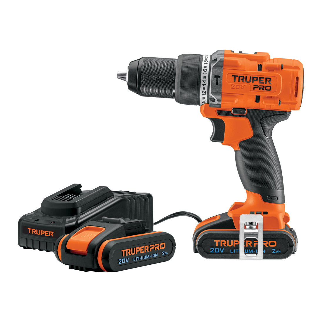 ROTI-20A3 Rotomartillo/destornillador 1/2", 20V, 2 baterías 2Ah, PRO