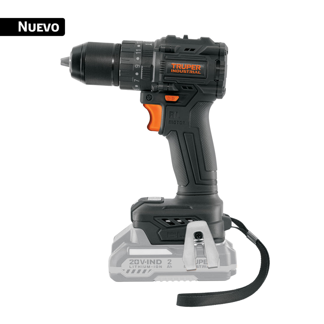Truper Taladro Percutor Brushless 20V 70Nm 1/2" N20-ROT-0